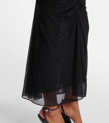 Ruched maxi skirt | Mugler