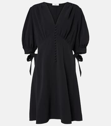 Balloon-sleeve crêpe minidress | Chloé