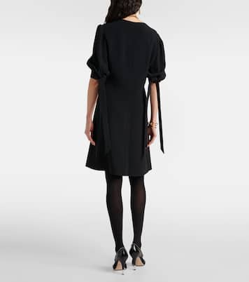 Balloon-sleeve crêpe minidress | Chloé