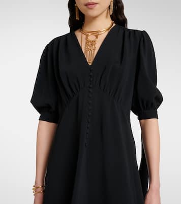 Balloon-sleeve crêpe minidress | Chloé