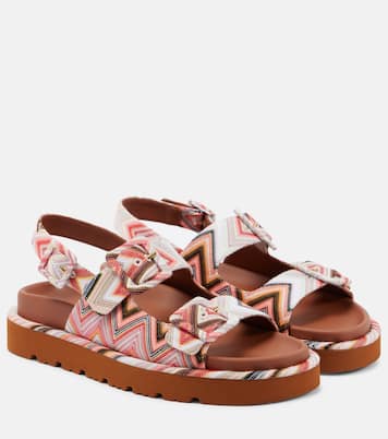 Sandalen Mia aus Häkelstrick | Missoni
