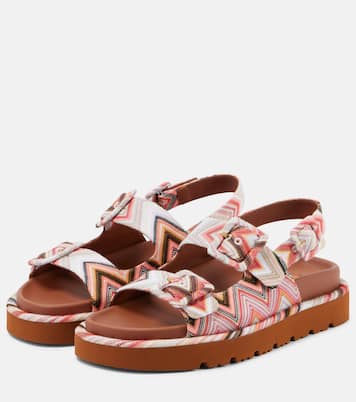 Sandalen Mia aus Häkelstrick | Missoni