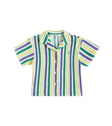Striped cotton terry shirt | Bobo Choses