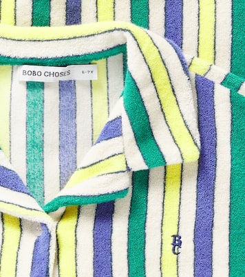 Striped cotton terry shirt | Bobo Choses