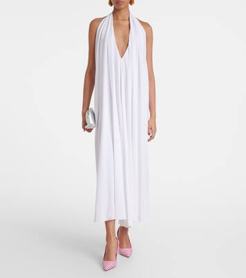 Allurafia 90 striped slingback pumps | Manolo Blahnik