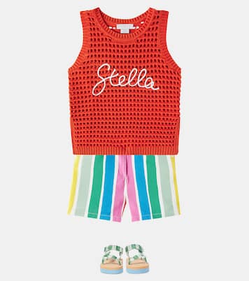 Striped cotton shorts | Stella McCartney Kids