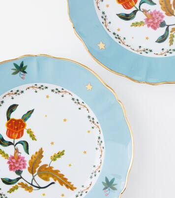 Fabula Profumo set of 4 porcelain dinner plates | Bitossi
