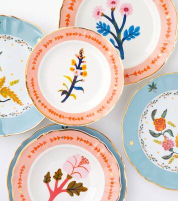 Fabula Profumo set of 4 porcelain dinner plates | Bitossi