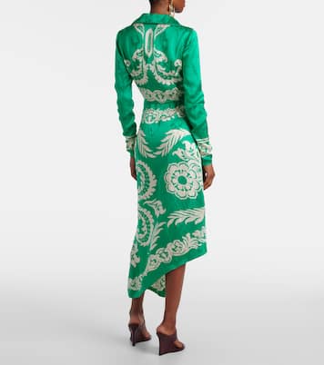 Bedrucktes Wickelkleid aus Satin | Etro