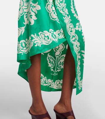 Bedrucktes Wickelkleid aus Satin | Etro