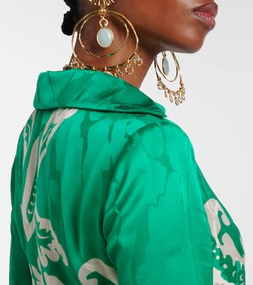 Bedrucktes Wickelkleid aus Satin | Etro