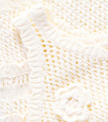 Raya floral-appliqué cotton vest | Louise Misha