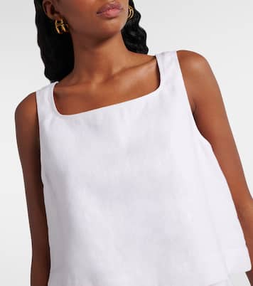 Val linen crop top | Posse