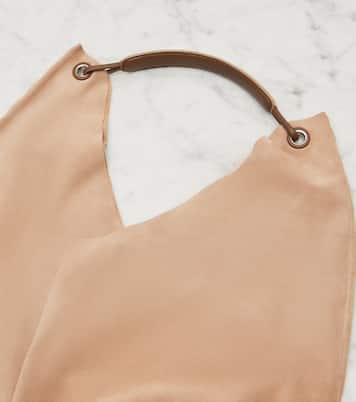 Schultertasche Bindle Three aus Veloursleder | The Row