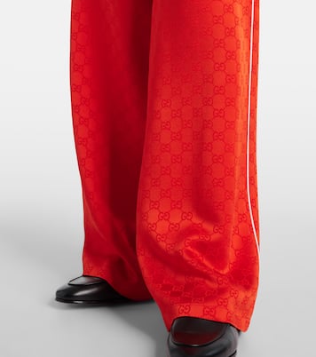 Weite Hose GG aus Satin | Gucci