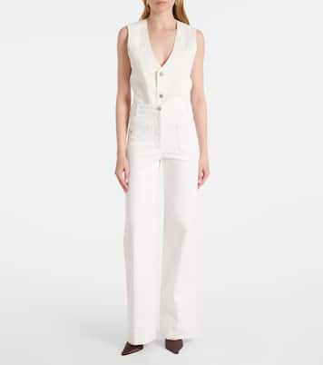 Jeans anchos Alina de tiro alto | Victoria Beckham
