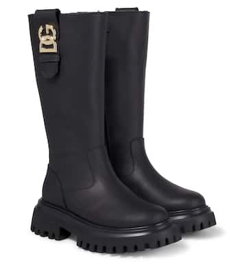 DG leather boots | Dolce&Gabbana Kids