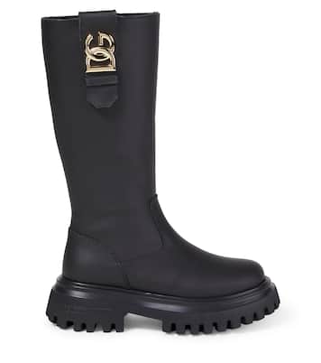 DG leather boots | Dolce&Gabbana Kids