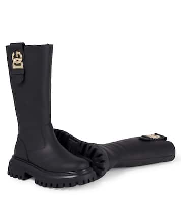 DG leather boots | Dolce&Gabbana Kids