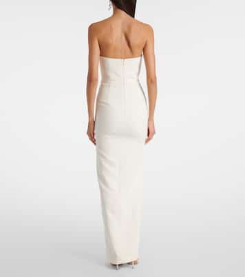 Embellished strapless crêpe gown | Roland Mouret