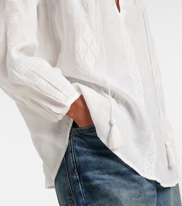 Bestickte Bluse aus Ramie | Nili Lotan