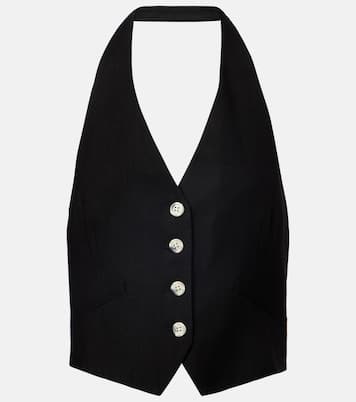 Arabella linen-blend vest | Veronica Beard