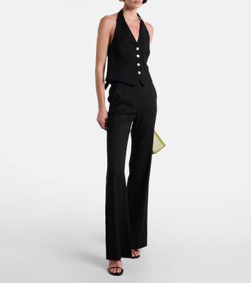 Arabella linen-blend vest | Veronica Beard