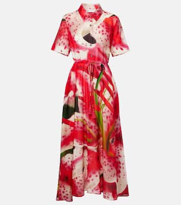 Hemdblusenkleid aus Seide und Baumwolle | Tory Burch