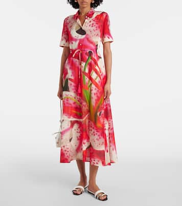 Hemdblusenkleid aus Seide und Baumwolle | Tory Burch