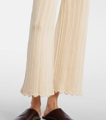 Pantalon évasé Petey en coton | Altuzarra