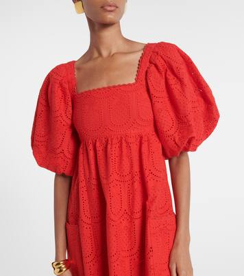 Midikleid Red Pineapple aus Baumwolle | Farm Rio