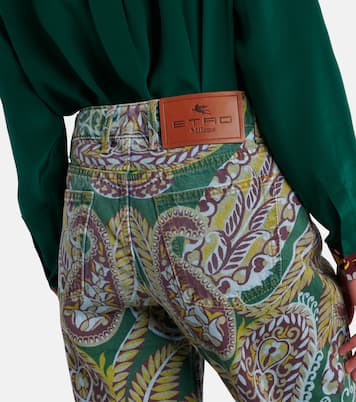 Jeans bootcut de tiro alto con paisley | Etro