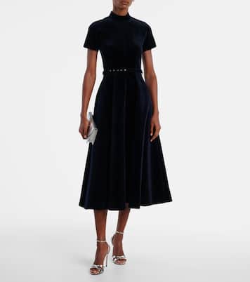 Camilla cotton velvet midi dress | Emilia Wickstead