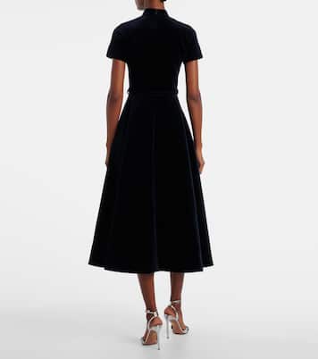 Camilla cotton velvet midi dress | Emilia Wickstead
