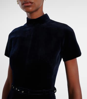 Camilla cotton velvet midi dress | Emilia Wickstead