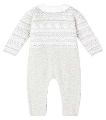 Baby knitted wool and cashmere onesie | Tartine et Chocolat