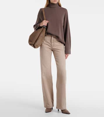 Oversized cashmere turtleneck sweater | Brunello Cucinelli