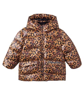 Leopard-print down jacket | Jellymallow