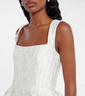 Bridal Vanilla Dreams bustier minidress | Rebecca Vallance