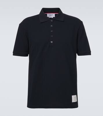Polo 4-Bar in piqué di cotone | Thom Browne