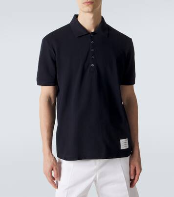 Polo 4-Bar in piqué di cotone | Thom Browne