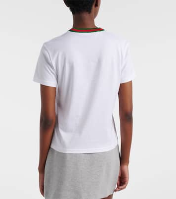 Webstripe cotton jersey T-shirt | Gucci