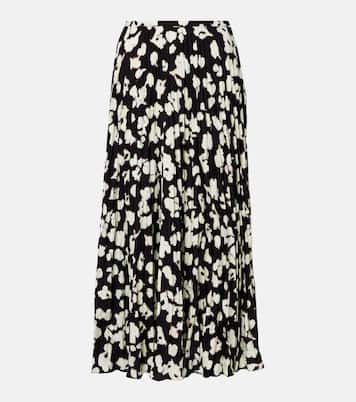 White Label Runa printed twill midi skirt | Proenza Schouler