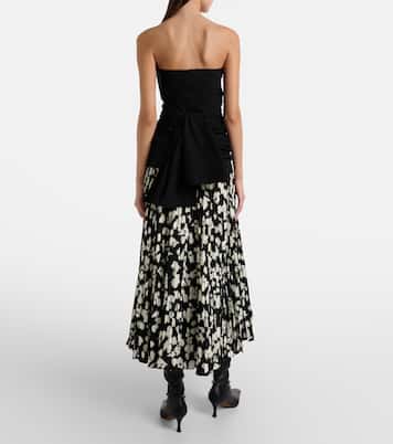 White Label Runa printed twill midi skirt | Proenza Schouler