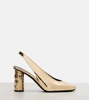 Tape mirrored leather slingback pumps | Givenchy