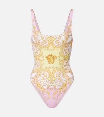 Spring Barocco open-back swimsuit | Versace