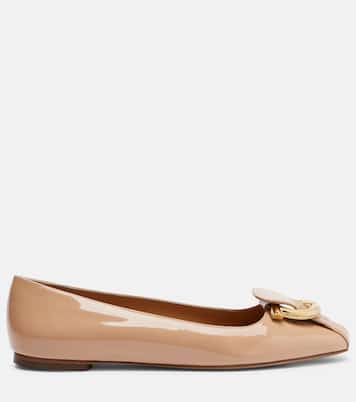 Ballerinas Oxide aus Lackleder | Ferragamo