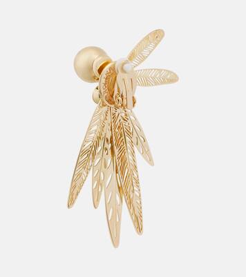 Crystal-embellished clip-on earrings | Carolina Herrera