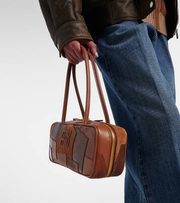 Beau Small leather top-handle bag | Miu Miu