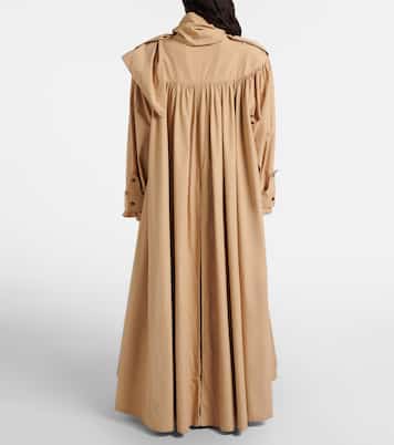 Scarf-detail cotton coat | Chloé